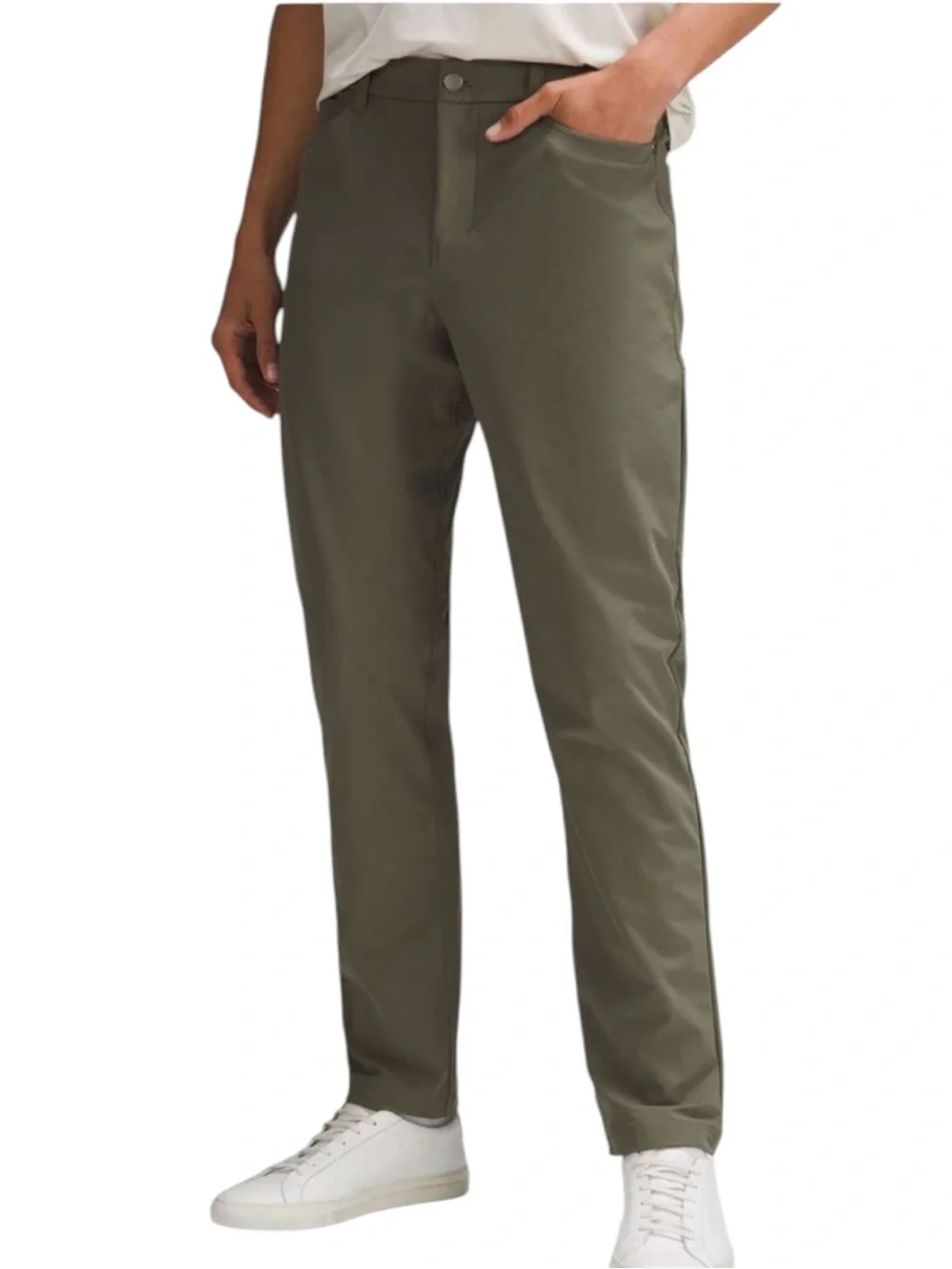 lululemon ABC Classic-Fit 5 Pocket Pant 30L Warpstreme Army Green Size 32 NWT